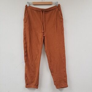 L Space Women's XL Dune Pants Joggers Elastic Waist Cotton Thermal‎